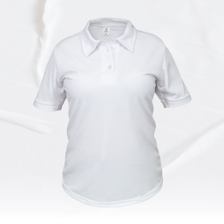 Women's short-sleeve piqué polo shirt