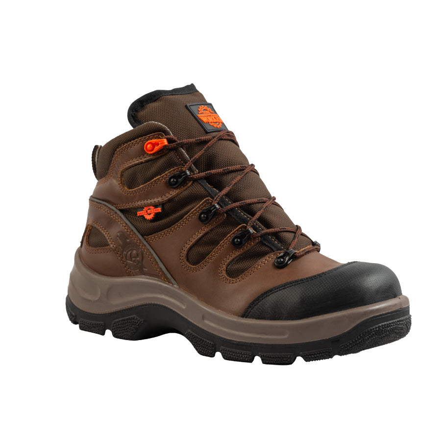 Armored leather boot