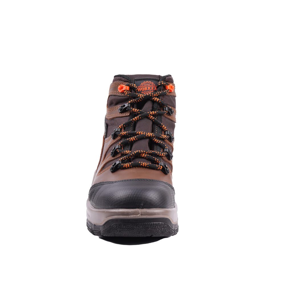 Armored leather boot