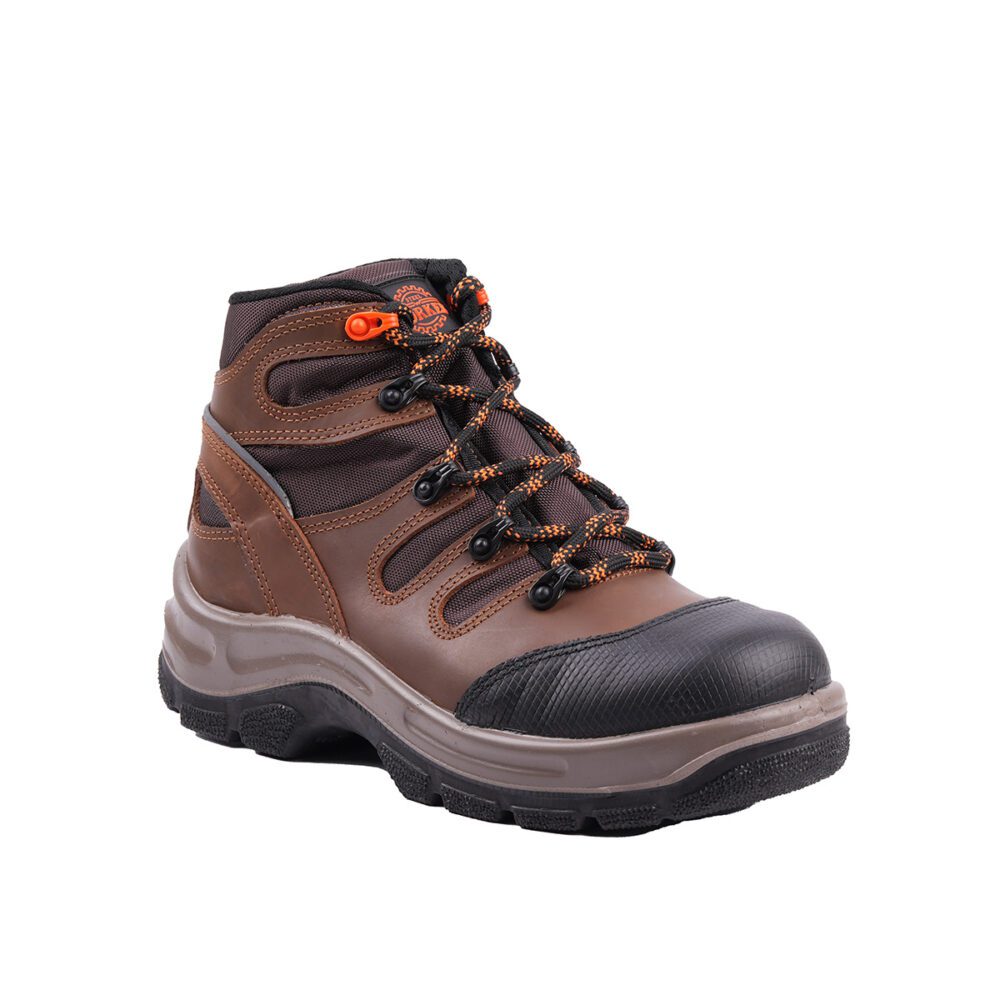 Armored leather boot