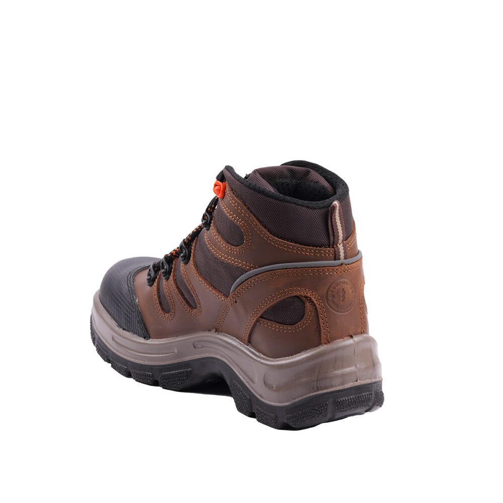Armored leather boot