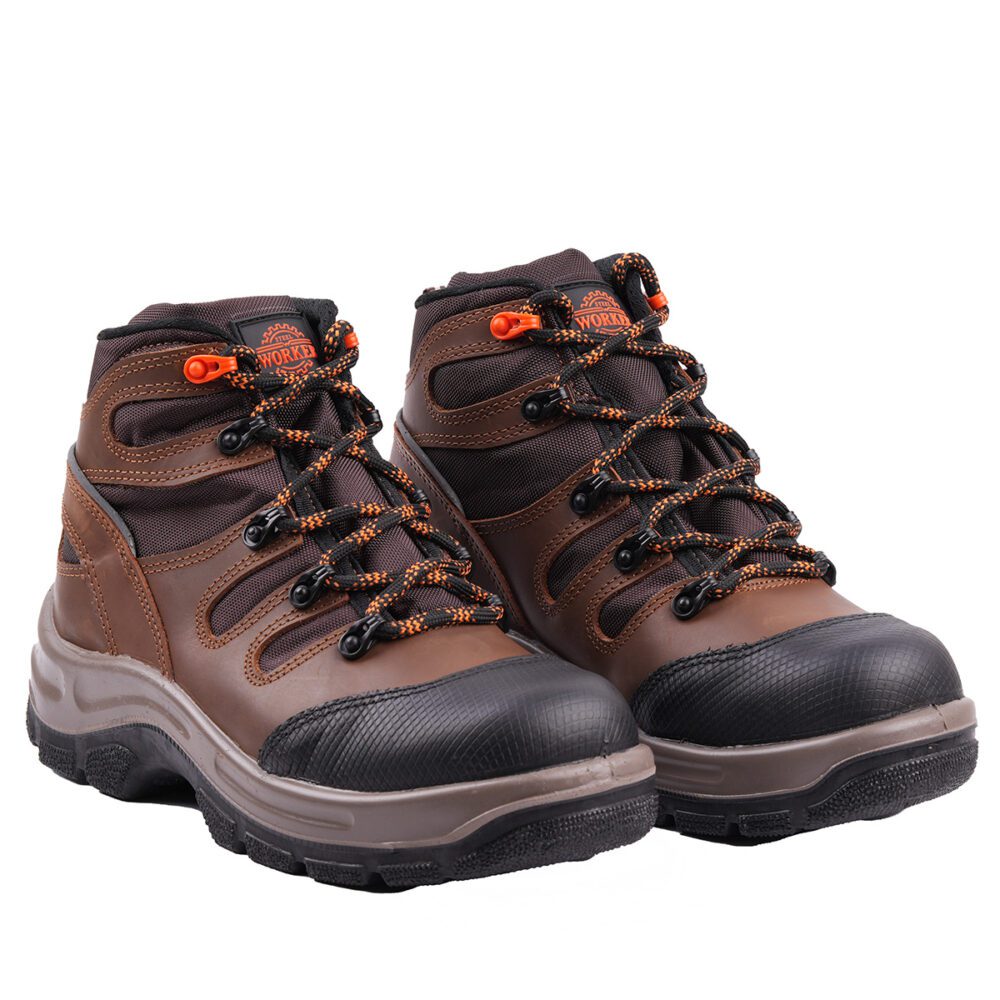 Armored leather boot