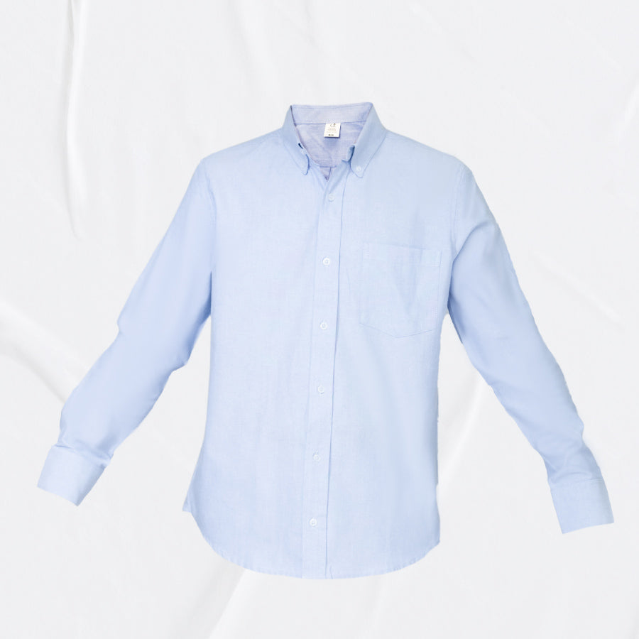 Camisa manga larga Oxford hombre