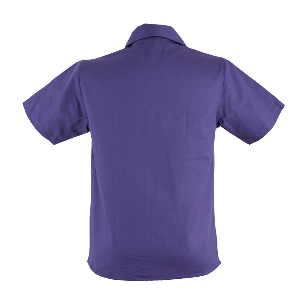 Camisa dril manga corta Azul