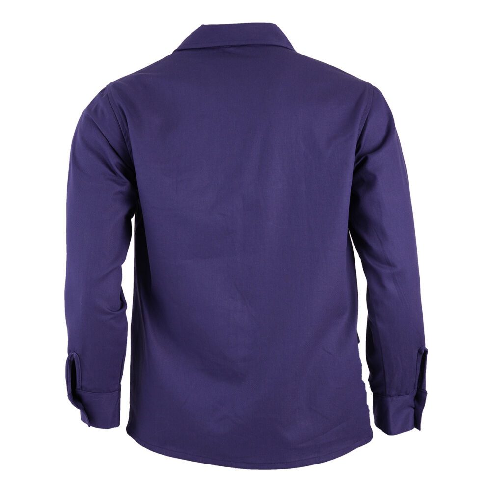 Camisa dril manga larga Azul